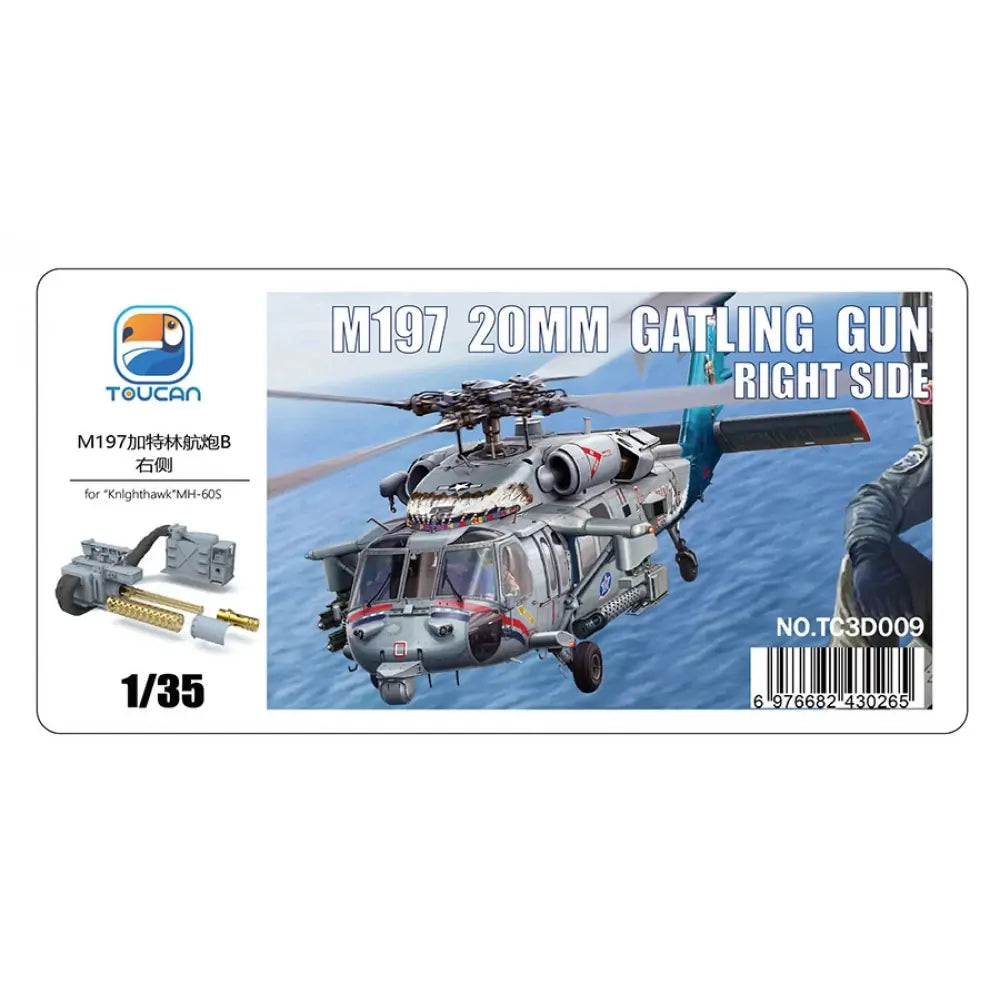 Toucan 1/35 M197 20Mm Gatling Gun Right Side (For Knighthawk€ MH-60S)