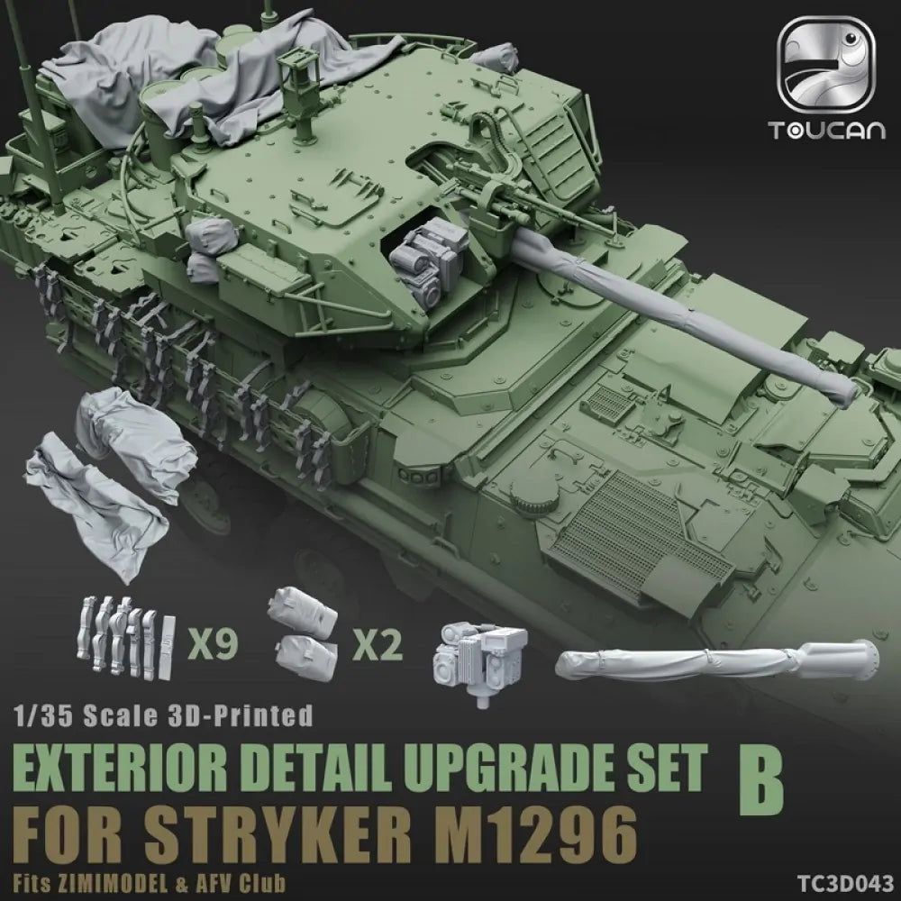 Toucan 1/35 3D-Printed Exterior Detail Upgrade Set B - Stryker M1296