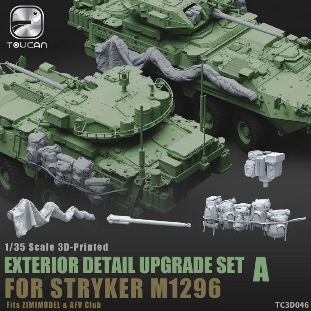 Toucan 1/35 3D-Printed Exterior Detail Upgrade Set A - Stryker M1296