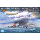TK-SP7043 Takom 1/700 SMS Derfflinger 1916 & SMS Luetzow 1916 & Zeppelin Q Class (Snowman) (Limited Edition) [SP-7043] Takom