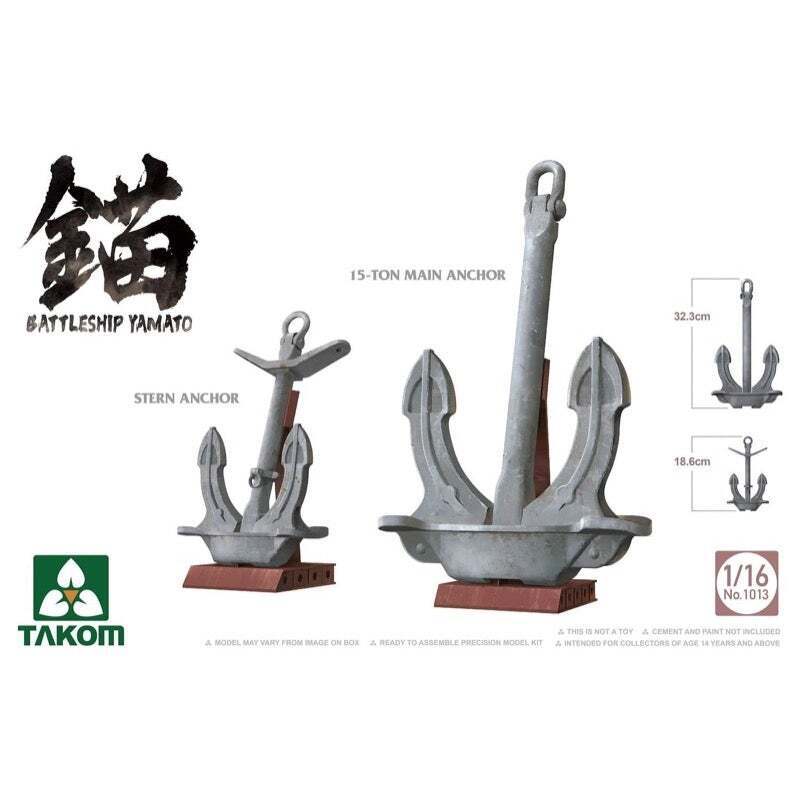 TK1013 Takom 1/16 Battleship Yamato Anchor Plastic Model Kit