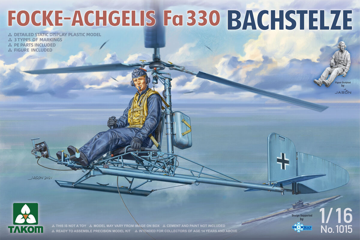 TK1015 Takom 1/16 Focke-Achgelis Fa 330 Bachstelze Plastic Model Kit [1015] Takom