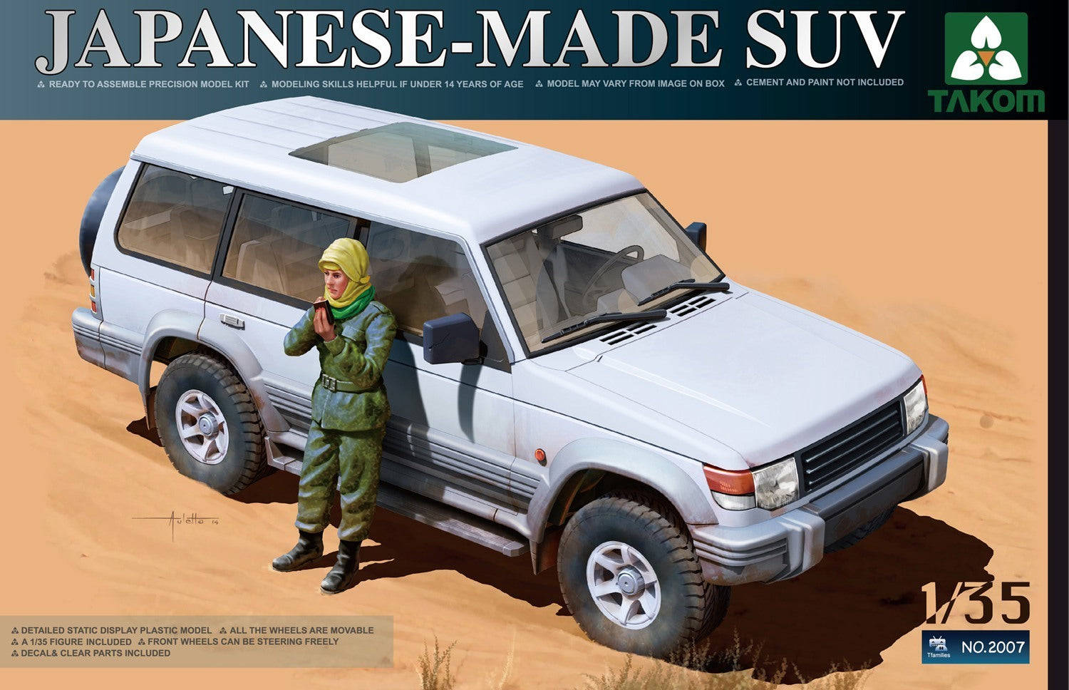 Takom 1/35 Japanese-Made SUV Plastic Model Kit