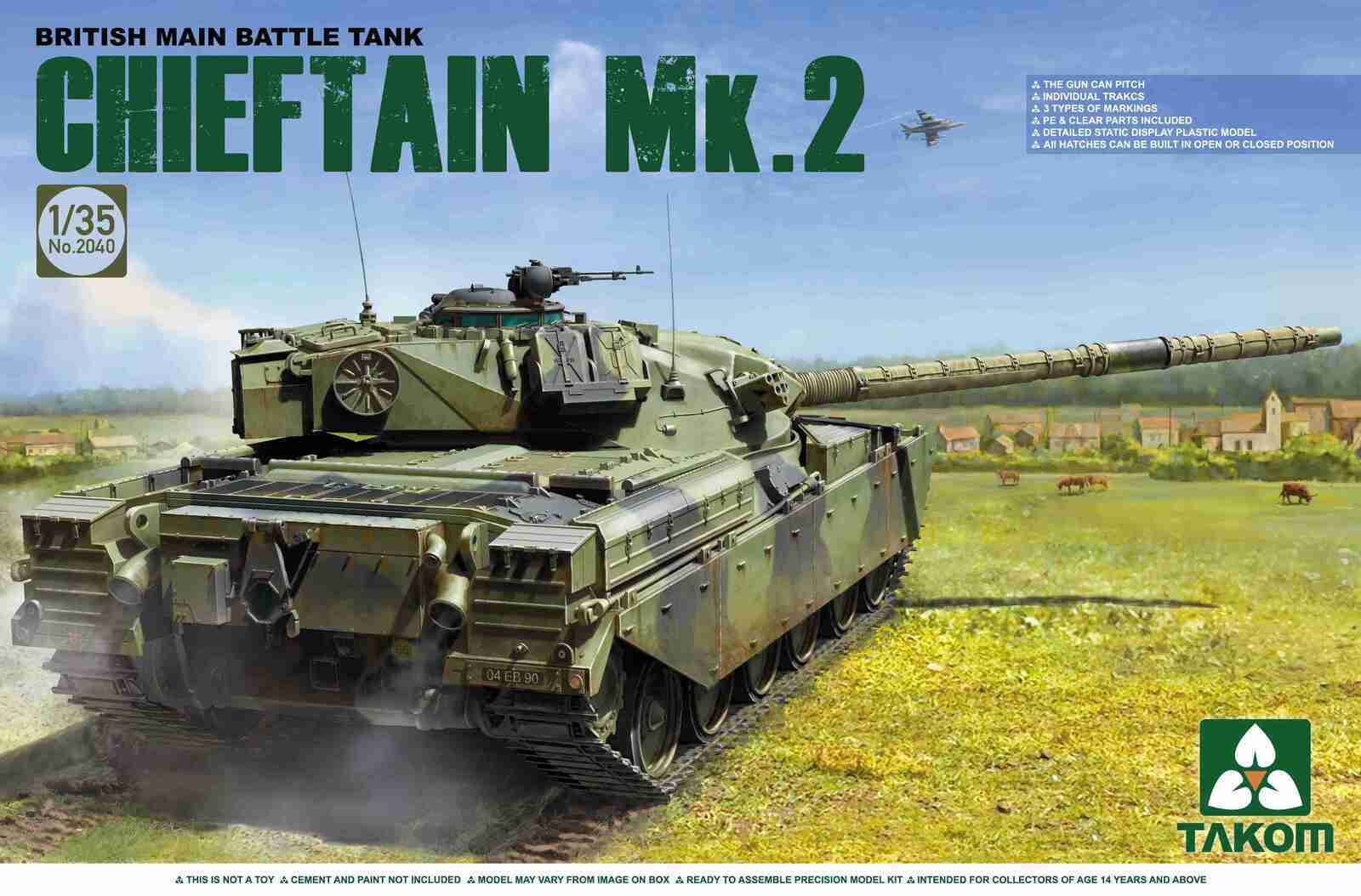 Takom 1/35 British Main Battle Tank Chieftain Mk.2 Plastic Model Kit