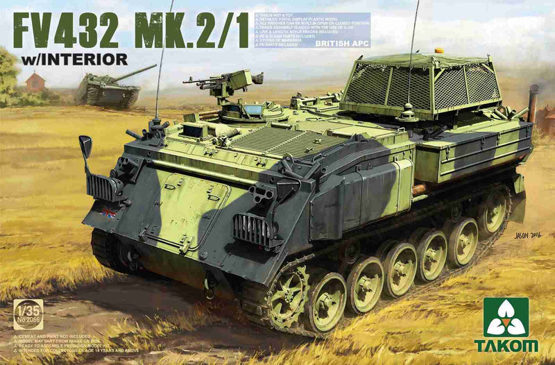 TK2066 Takom 1/35 British APC FV432 Mk.2/1 Plastic Model Kit