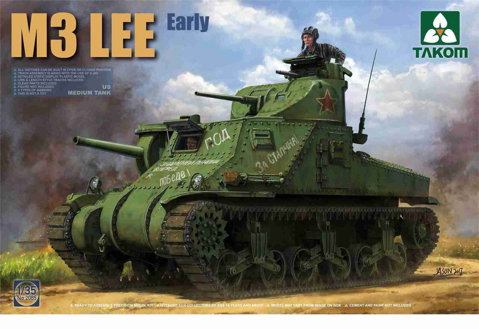 Takom 1/35 US MEDIUM TANK M3 LEE EARLY Plastic Model Kit