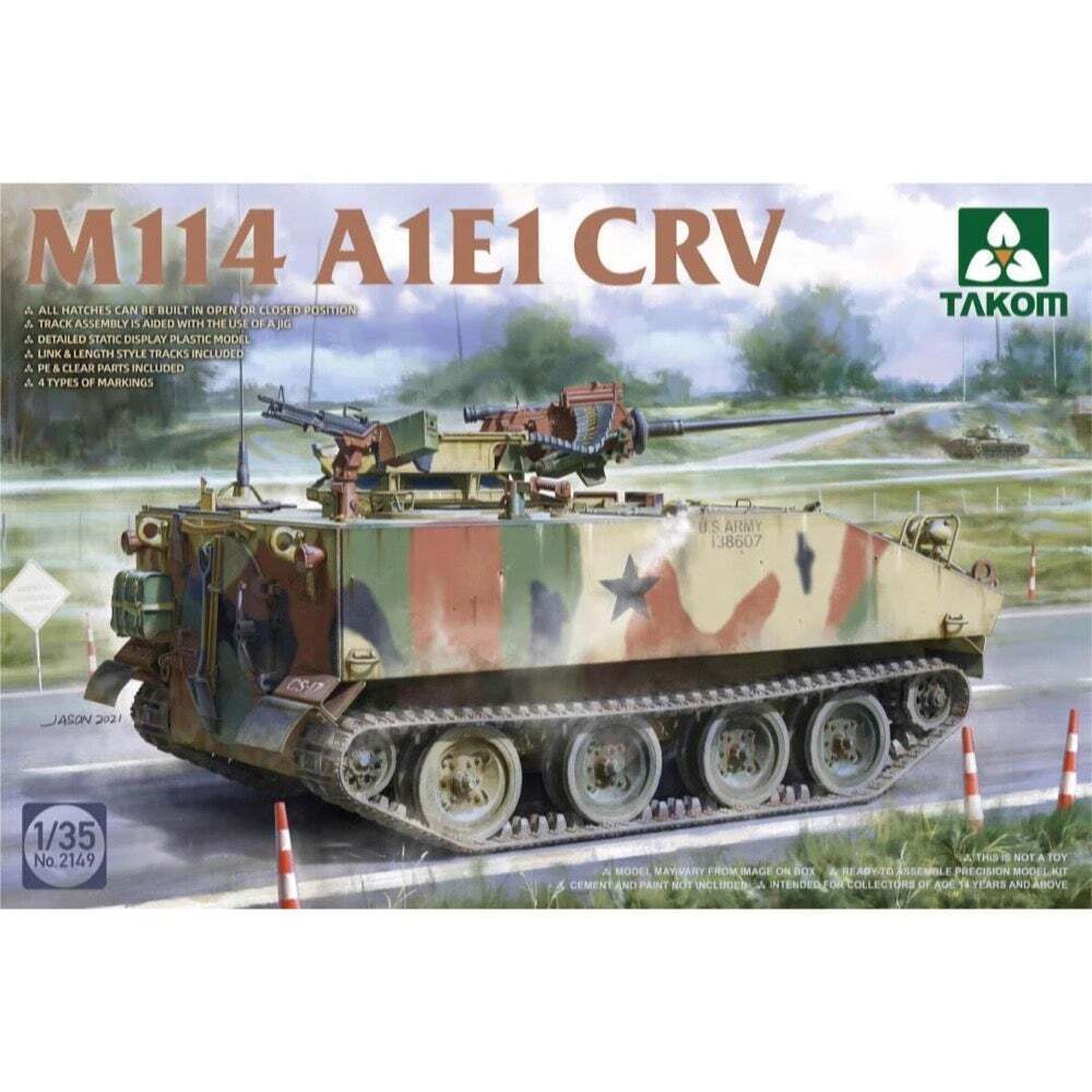 TK2149 Takom 1/35 M114 A1E1 CRV Plastic Model Kit Takom