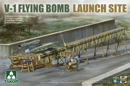 TK2152 Takom 1/35 V-1 Flying Bomb Launch Site Plastic Model Kit [2152] Takom