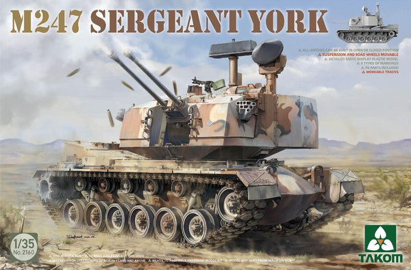TK2160 Takom 1/35 M247 Sergeant York Plastic Model Kit [2160]