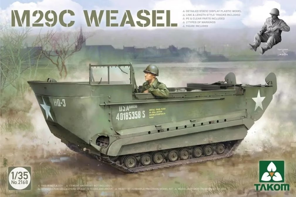 Takom 1/35 M29C WEASEL Plastic Model Kit