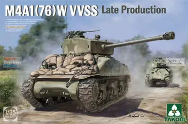 Takom 1/35 M4A1(76w) VVSS Late Production Plastic Model Kit