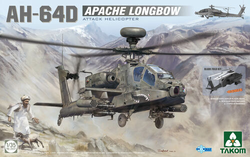 TK2601 Takom 1/35 AH-64D Apache Longbow Attack Helicopter Plastic Model Kit