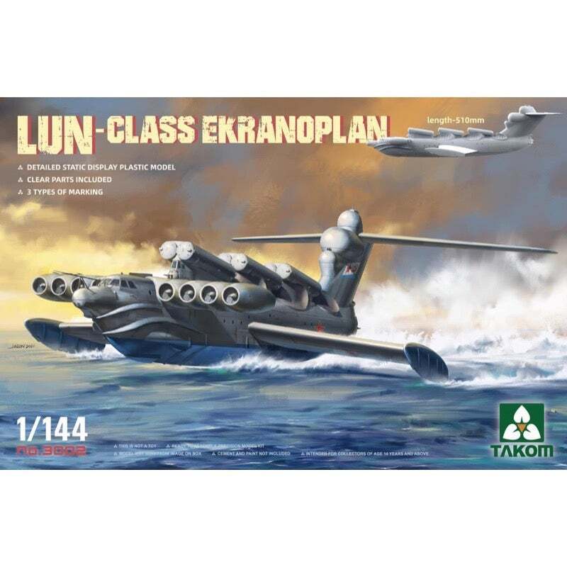 TK3002 Takom 1/144 Lun-Class Ekranoplan Plastic Model Kit Takom
