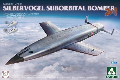 TK5017 Takom 1/72 Silbervogel Suborbital Bomber Plastic Model Kit [5017] Takom