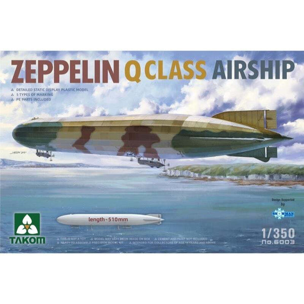 TK6003 Takom 1/350 Zeppelin Q Class Airship Plastic Model Kit