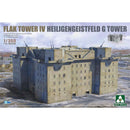 TK6005 Takom 1/350 Flak Tower IV Heiligengeistfeld G Tower Plastic Model Kit Takom