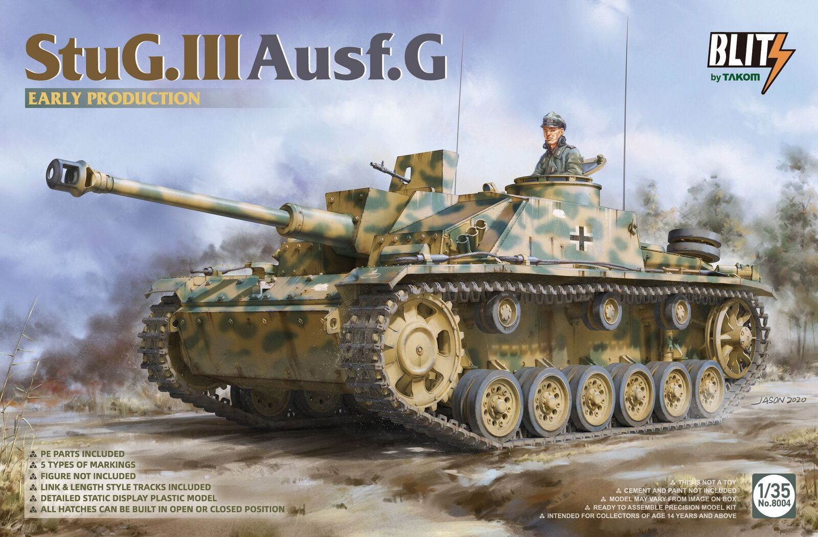 TK8004 Takom 1/35 StuG.III Ausf.G early production Plastic Model Kit Takom