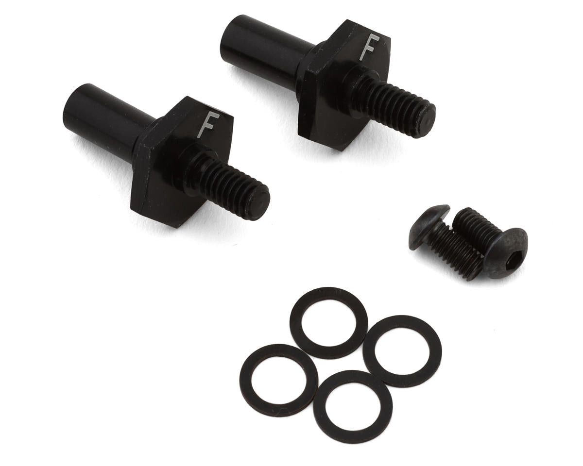 TLR Aluminium Front Axle Set, Black, 22S Sprint Car - TLR-1054