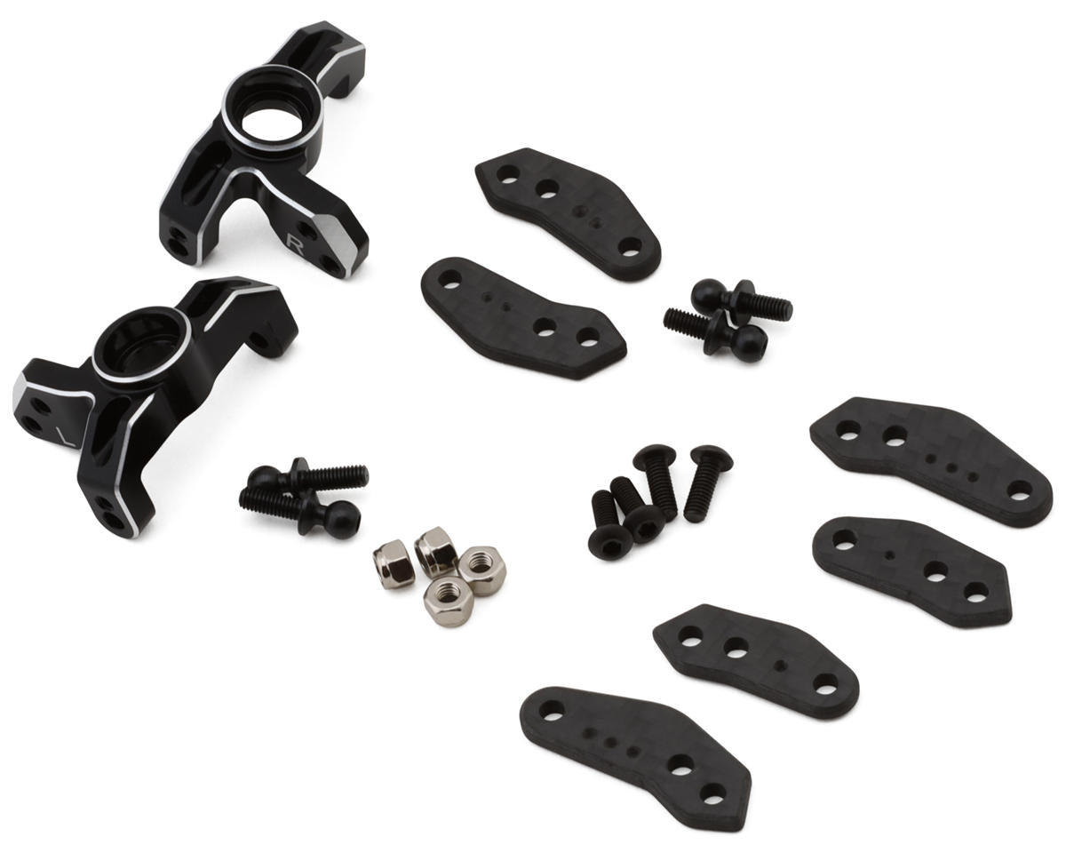 TLR Aluminium Spindle Set, Black, 22S Sprint Car - TLR-1062