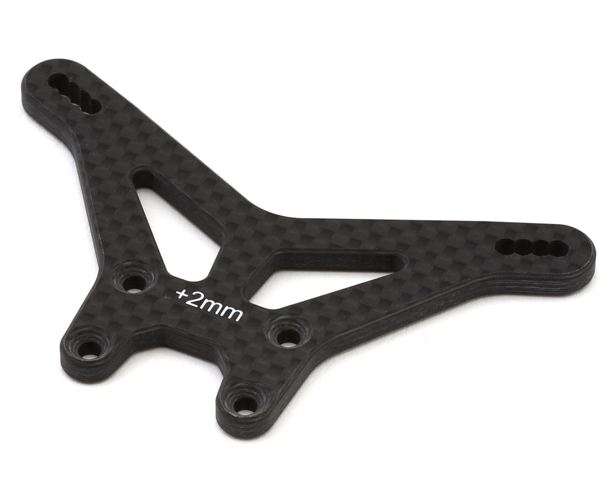 TLR Carbon Rear Shock Tower, +2mm, 22X - TLR-1099