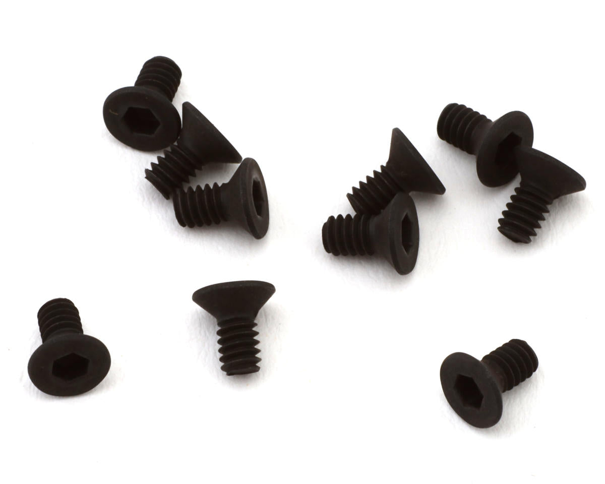TLR Flathead Screw, M2 x 4mm, 10pcs, 22X, 22X-T - TLR-1154