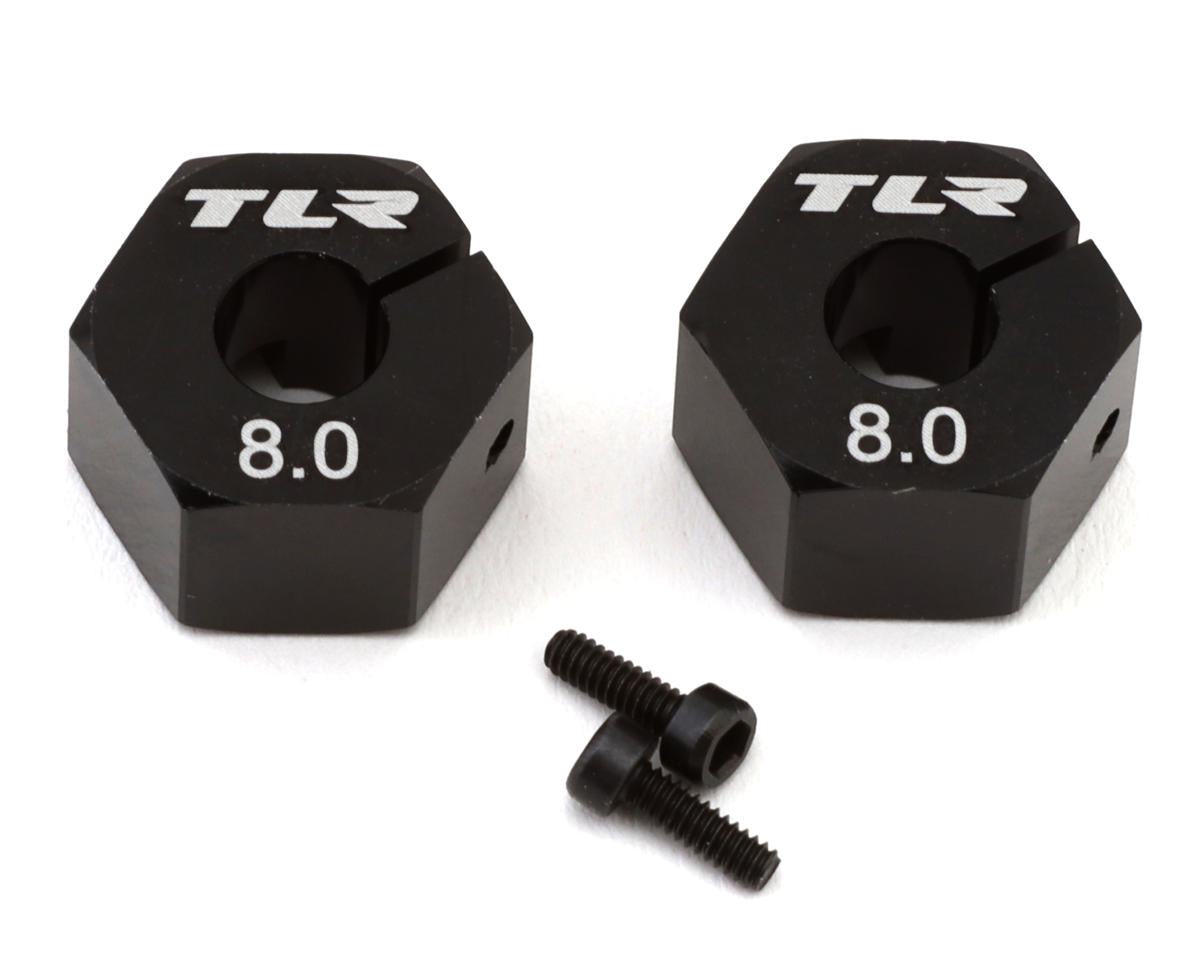 TLR 12mm x 8.0mm Wheel Hex , 2pcs, 22X, 22X-4 2.0, 22X-T - TLR-1161