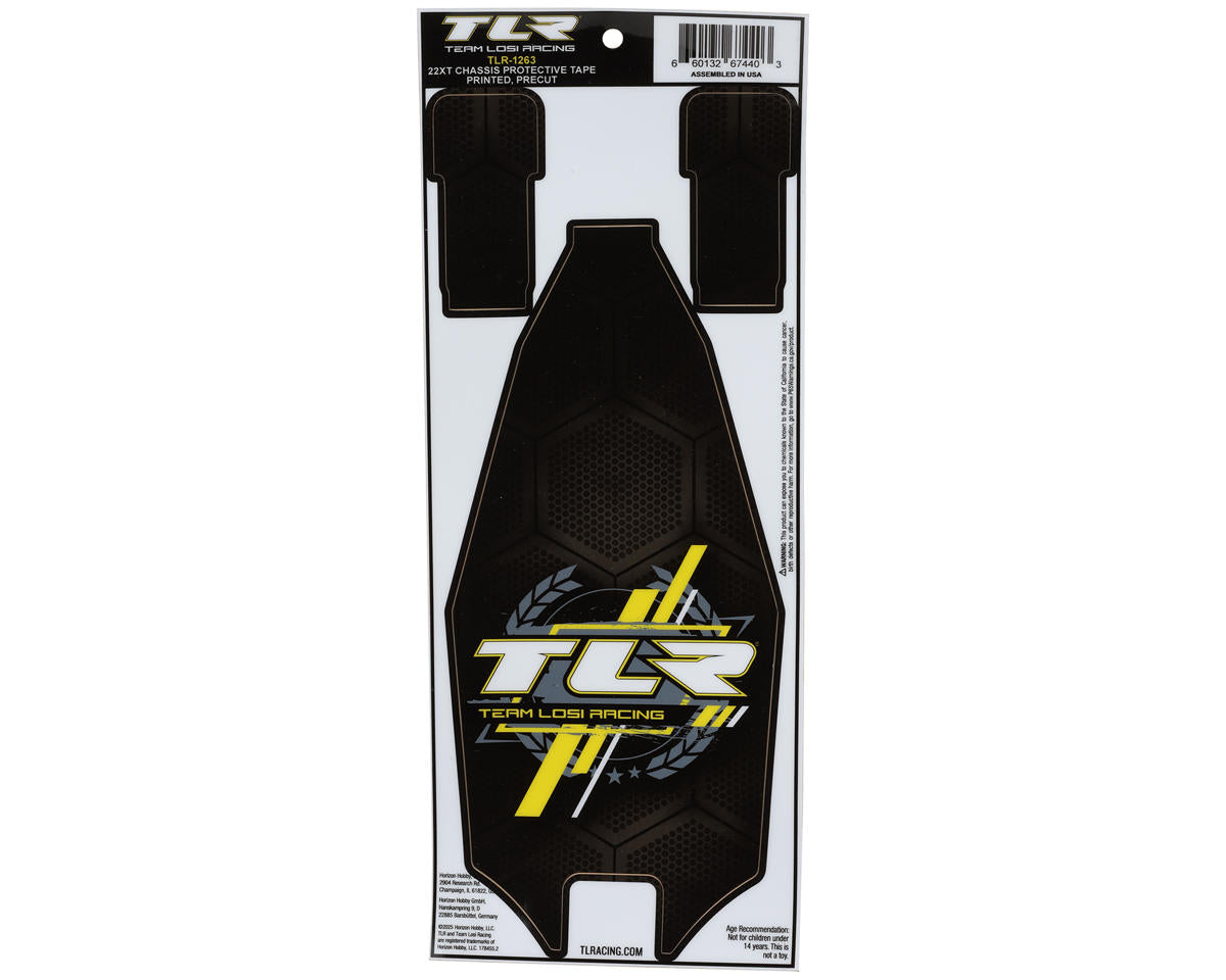 TLR 22X-T Chassis Protective Tape, Printed, Precut, 22X-T - TLR-1263