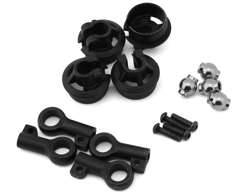 TLR143004 TLR Shock Rod Ends, 4pcs, LMT