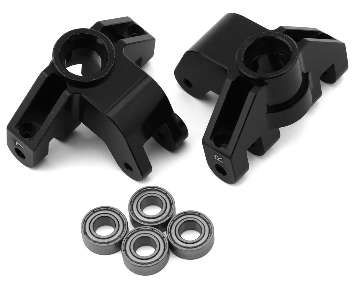 TLR144002 TLR Black Aluminium Steering Spindle Pair, LMT, Tuned LMT Losi