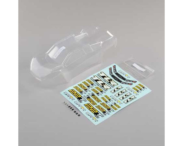 TLR230011 TLR Body Set, Clear, with Stickers, 22T 4.0