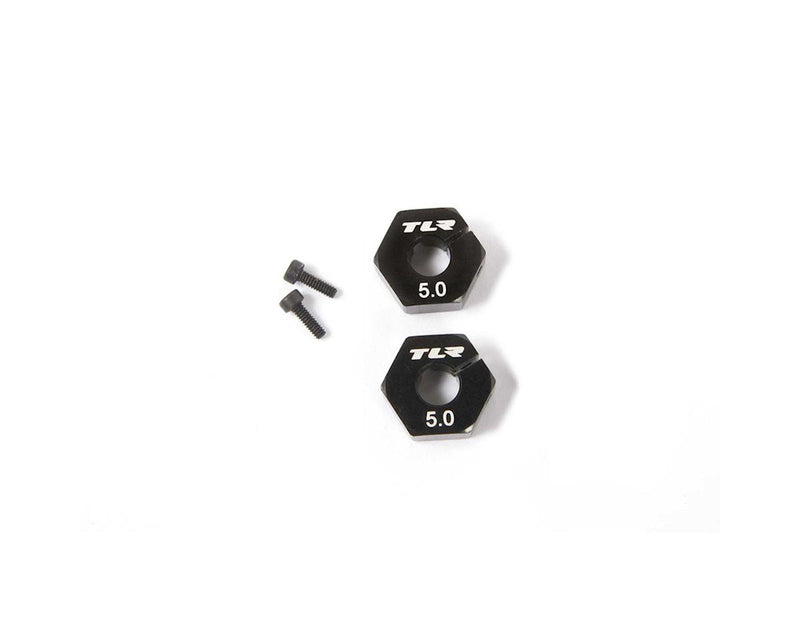 TLR232113 TLR Wheel Hex, 12mm x 5.0mm, 2pcs, 22X-4