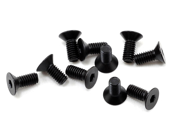 TLR235003 TLR Flat Head Screws, M2.5 x 6mm (10)