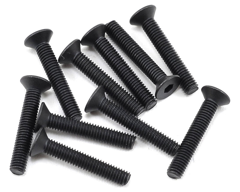 TLR235005 TLR Flat Head Screws, M3 x 18mm, 10pcs, 8X