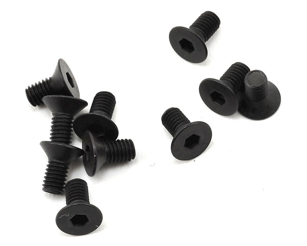 TLR235008 TLR Flat Head Screws, M3 x 6mm, 10pcs