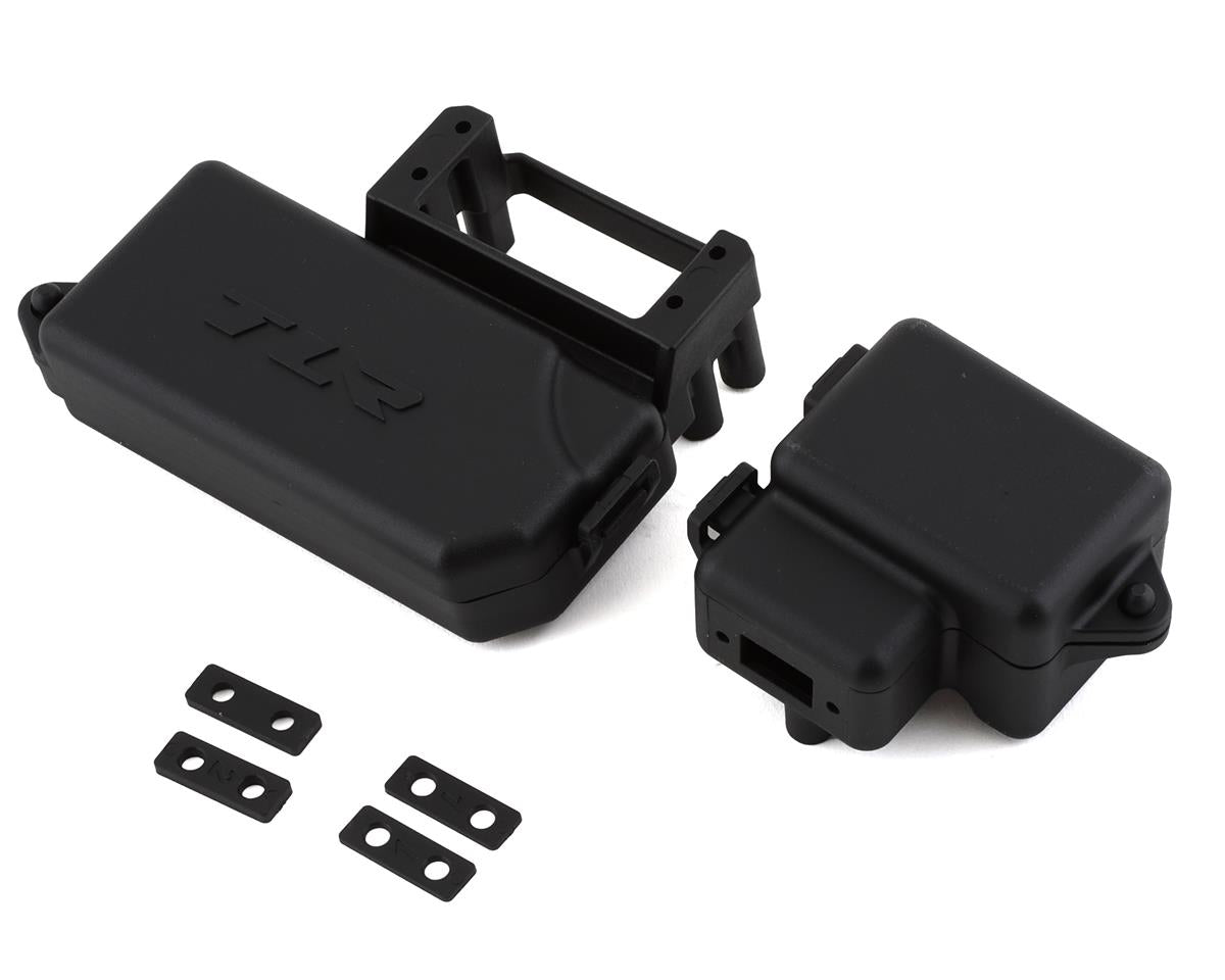 TLR241077 TLR Servo and Receiver Mounts, 8X 2.0 Losi