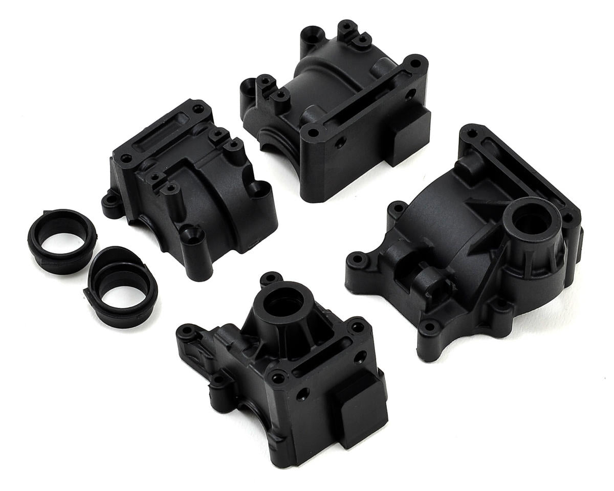 TLR242013 TLR Front and Rear Gear Box (Diff Case) Set, All 8ight Losi