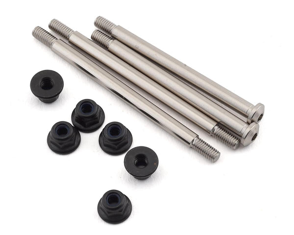 TLR244044 TLR Outer Hinge Pins, 3.5mm, Electro Nickel, 2pcs, 8X Elite