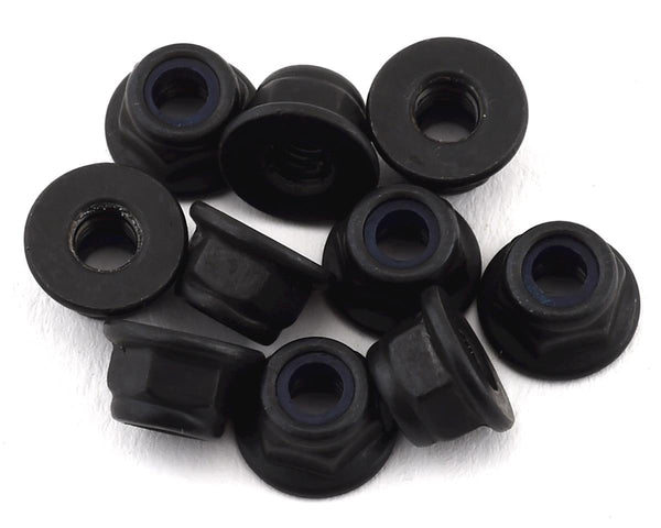 TLR245017 TLR M4 Flanged Lock Nuts, 10pcs, 8X Elite