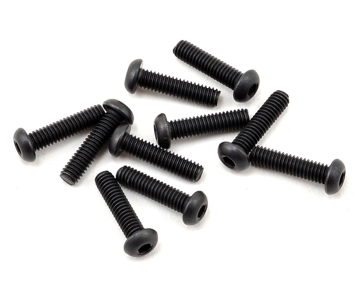 TLR255002 TLR Button head Screws, M2 5x10mm, 10pcs, 8X Elite Losi