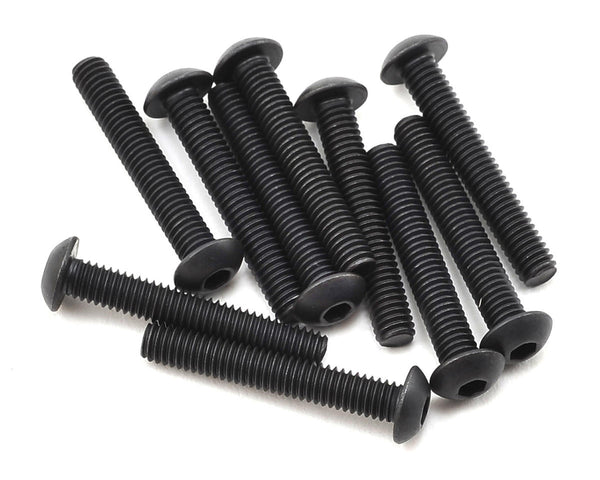 TLR255010 TLR Button Head Screws, M4x25mm (10)