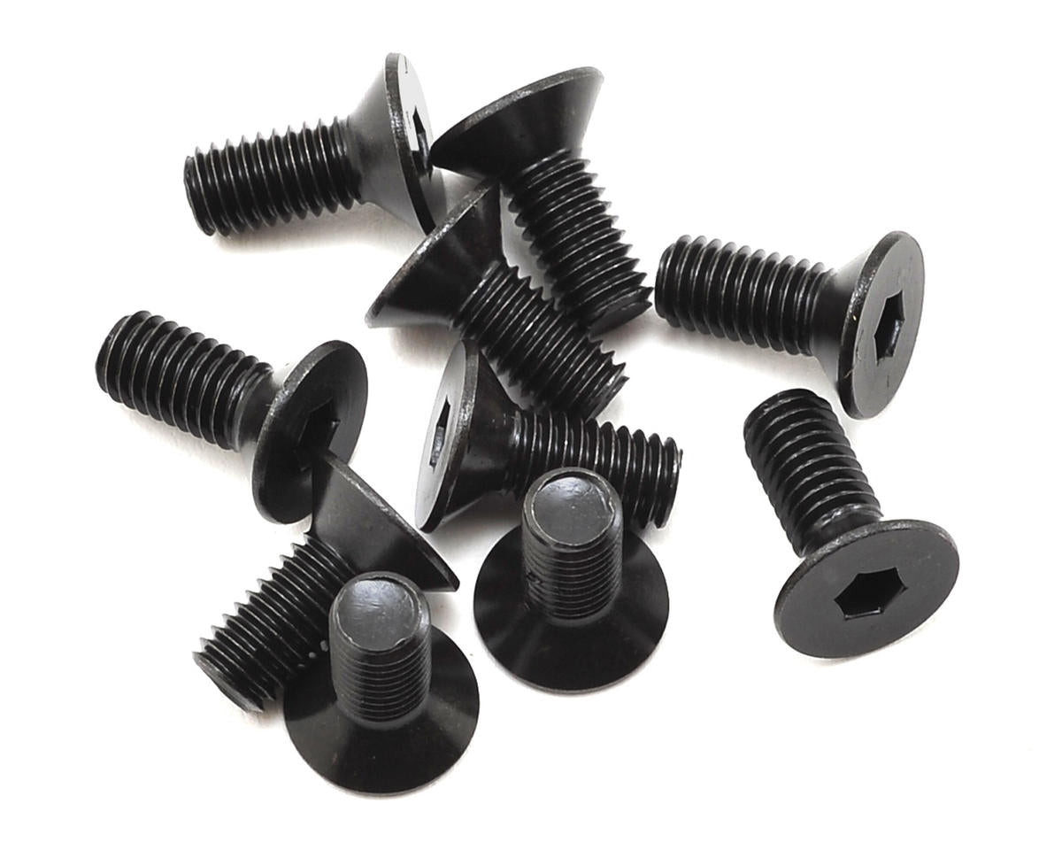 TLR255026 TLR Flat Head Screws, M5x12mm (10) Losi