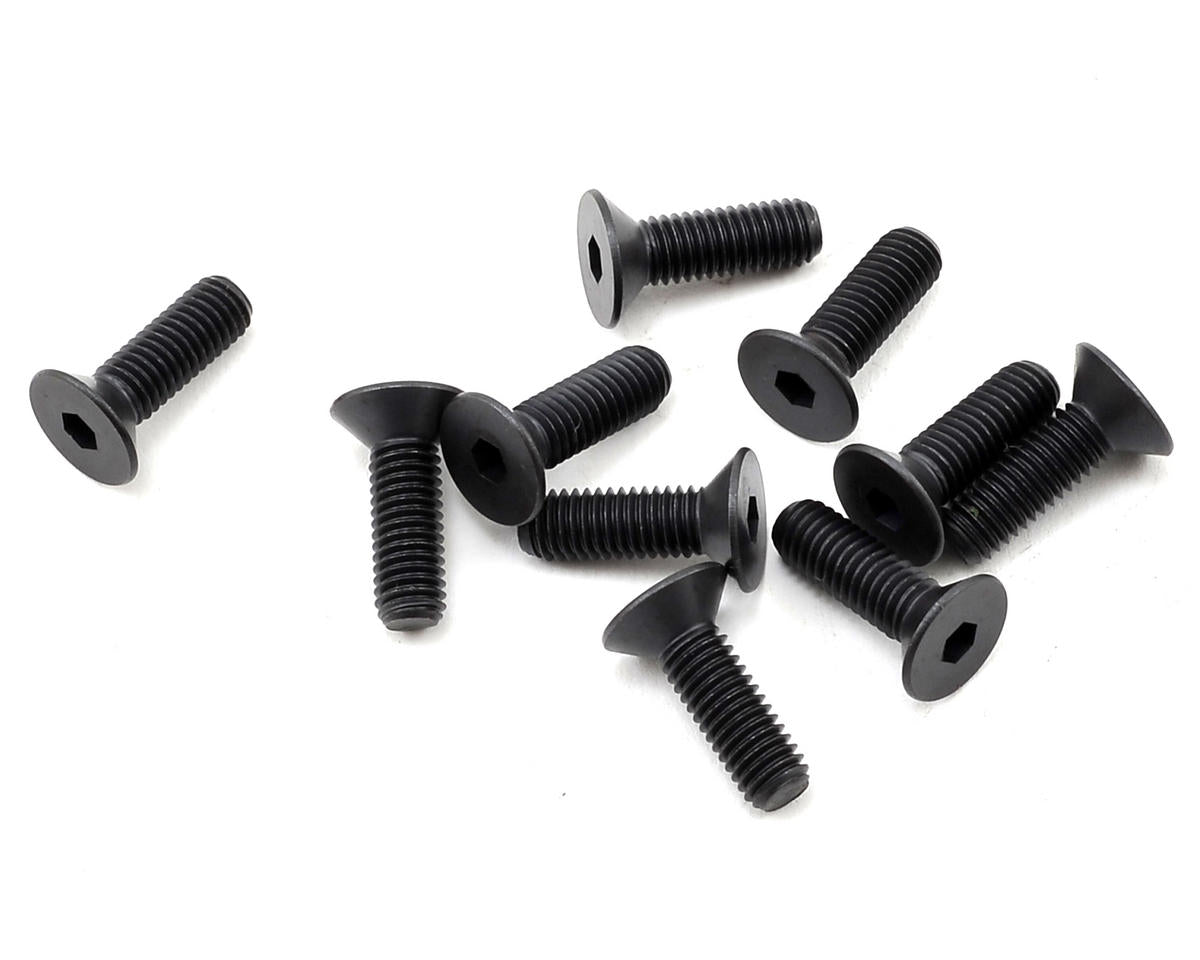 TLR255027 TLR Flat Head screws, M5x16mm (10) Losi