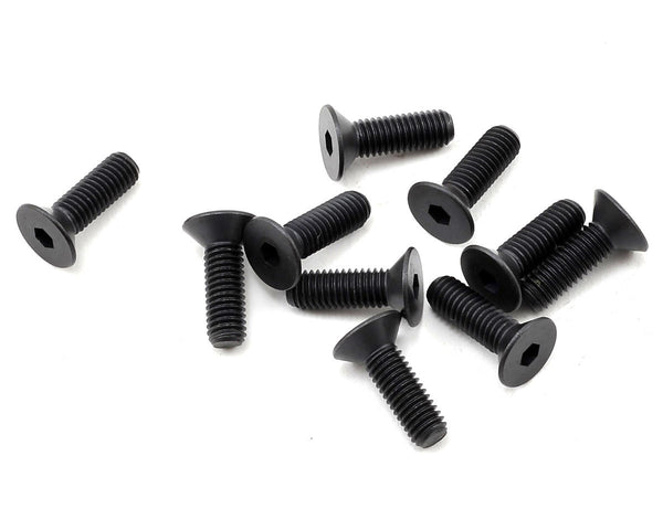 TLR255027 TLR Flat Head screws, M5x16mm (10)