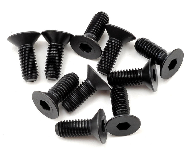 TLR255037 TLR Flat Head Screws, M6x16mm (10)