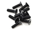 TLR255038 TLR Flat Head Screws, M6x20mm (10) Losi