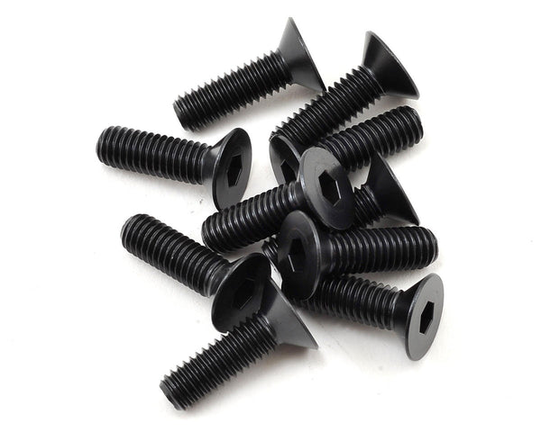 TLR255038 TLR Flat Head Screws, M6x20mm (10)