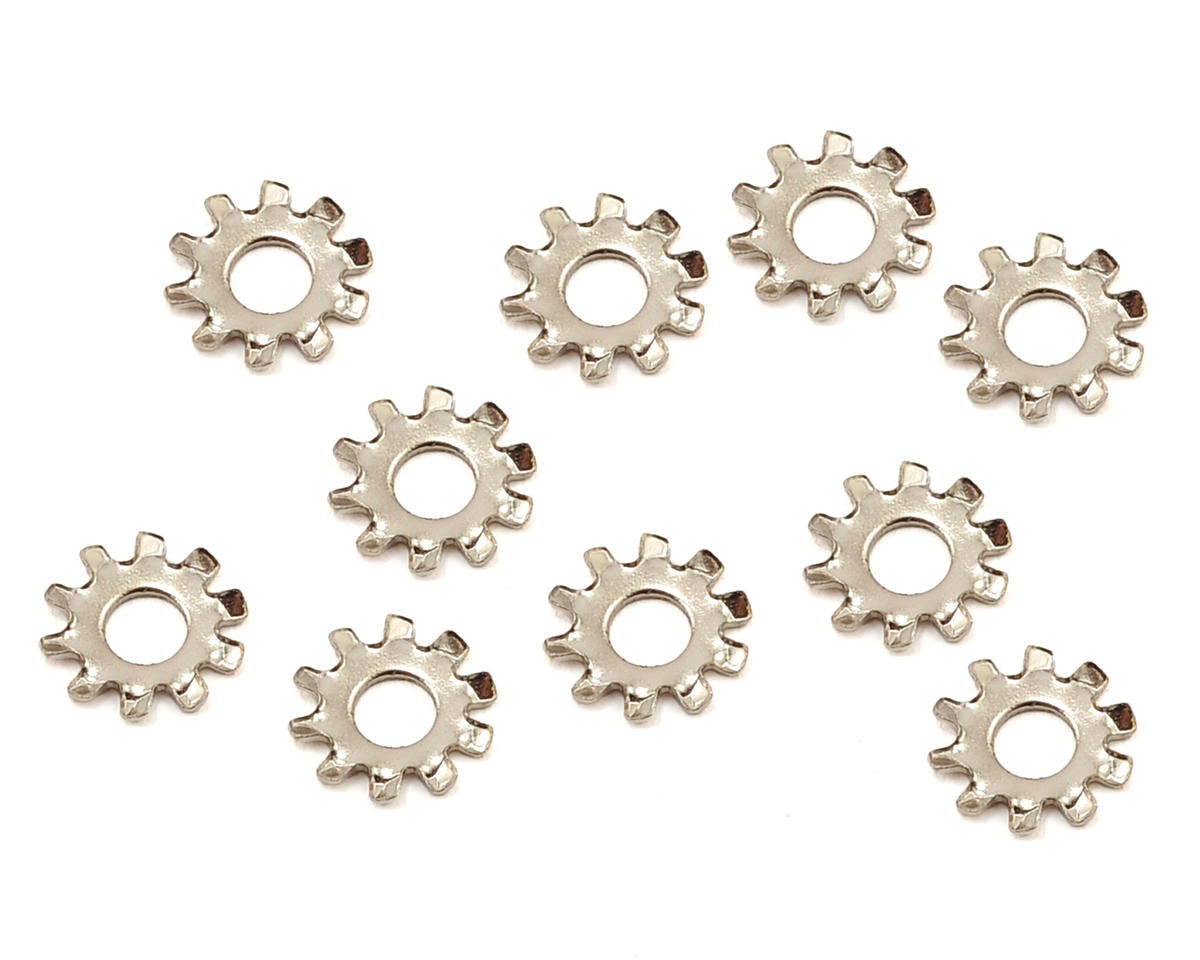 TLR256007 TLR External Tooth Lock washer, M3 (10), Clearance Losi