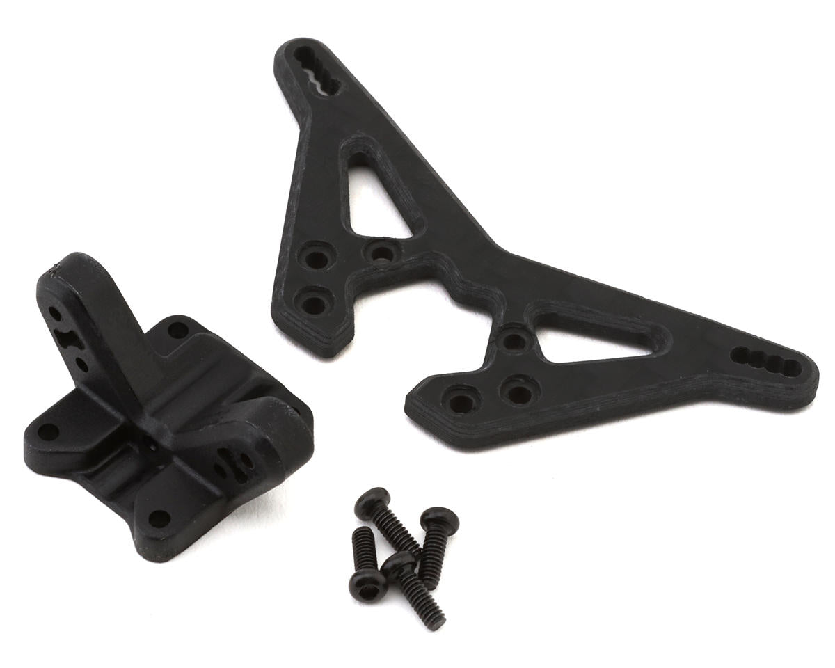 TLR314000 TLR Carbon Rear Shock Tower, Mini-B Losi