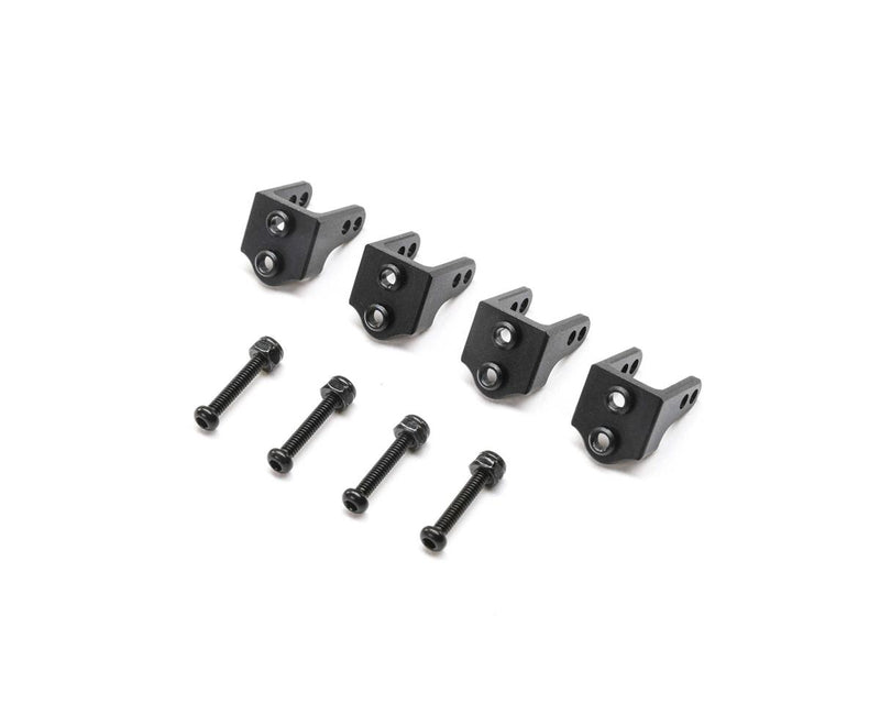 TLR314010 Losi Upper Shock Mount, Black Aluminium, 4pcs, Mini LMT