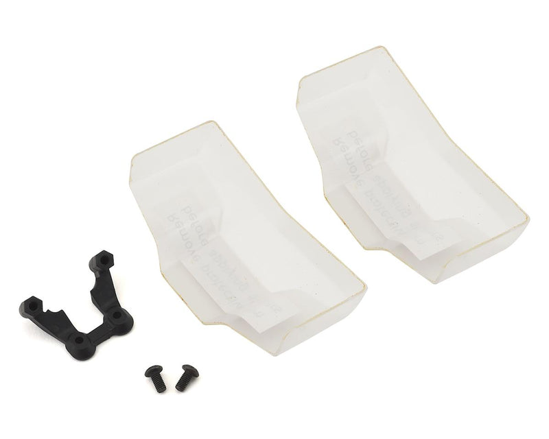 TLR330010 TLR Low Front Wing, Clear, with Mount, 2pcs, 22 5.0 DC Elite